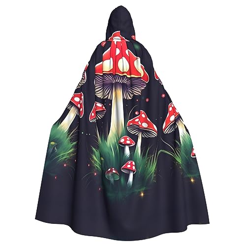 HJLUUFT Kapuzenumhang mit Zauberpilzen, Mittelalter-Kostüm, Halloween, volle Länge, Halloween, Weihnachten HJLUUFT Kapuzenumhang mit Zauberpilzen, Mittelalter-Kostüm, Halloween, volle Länge, Halloween, Weihnachten von HJLUUFT