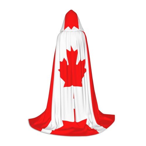HJLUUFT Kapuzenumhang mit kanadischer Flagge für Teenager, Halloween, langer Umhang, Kostüm, Maskerade-Kleid, Cosplay-Kostüm HJLUUFT Kapuzenumhang mit kanadischer Flagge für Teenager, Halloween, langer Umhang, Kostüm, Maskerade-Kleid, Cosplay-Kostüm von HJLUUFT