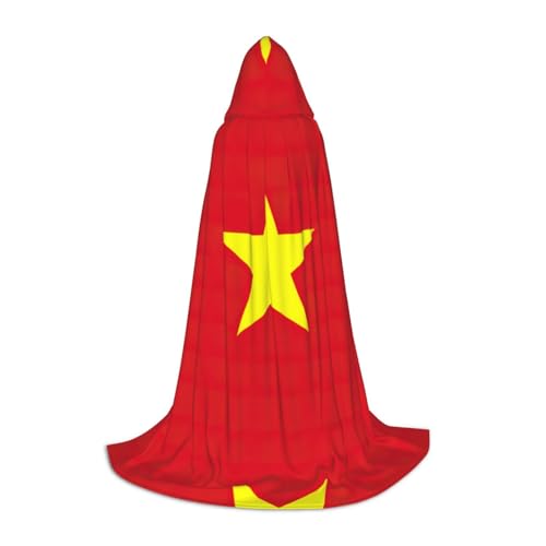 HJLUUFT Kapuzenumhang mit vietnamesischer Flagge, Halloween, langer Umhang, Maskerade-Kleid, Cosplay-Kostüm HJLUUFT Kapuzenumhang mit vietnamesischer Flagge, Halloween, langer Umhang, Maskerade-Kleid, Cosplay-Kostüm von HJLUUFT
