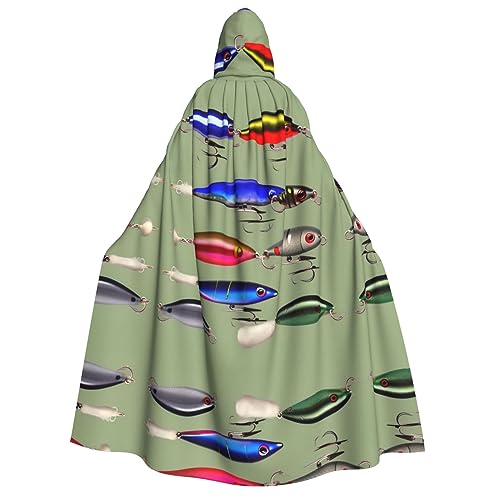 HJLUUFT Langer Kapuzenumhang im Fischköder-Stil, Umhang für Halloween, Weihnachten, Mittelalter, Renaissance, Wikingerkönigs-Umhang HJLUUFT Langer Kapuzenumhang im Fischköder-Stil, Umhang für Halloween, Weihnachten, Mittelalter, Renaissance, Wikingerkönigs-Umhang von HJLUUFT