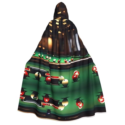 HJLUUFT Langer Kapuzenumhang mit Billard-Druck, Halloween, Weihnachten, Kostüme, Mittelalterliche Renaissance, Wikinger-Könige-Umhang HJLUUFT Langer Kapuzenumhang mit Billard-Druck, Halloween, Weihnachten, Kostüme, Mittelalterliche Renaissance, Wikinger-Könige-Umhang von HJLUUFT