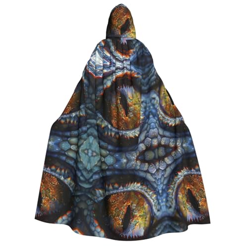 HJLUUFT Langer Kapuzenumhang mit Drachenaugen-Aufdruck, Halloween, Weihnachten, Kostüme, Mittelalter-Renaissance, Wikinger-Könige-Umhang HJLUUFT Langer Kapuzenumhang mit Drachenaugen-Aufdruck, Halloween, Weihnachten, Kostüme, Mittelalter-Renaissance, Wikinger-Könige-Umhang von HJLUUFT