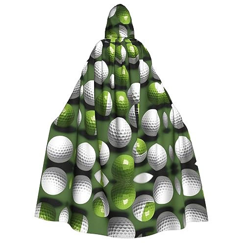 HJLUUFT Langer Kapuzenumhang mit Golfball-Aufdruck, Halloween, Weihnachten, Kostüme, Mittelalter, Renaissance, Wikingerkönigs-Umhang HJLUUFT Langer Kapuzenumhang mit Golfball-Aufdruck, Halloween, Weihnachten, Kostüme, Mittelalter, Renaissance, Wikingerkönigs-Umhang von HJLUUFT