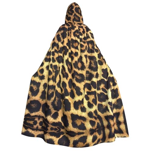 HJLUUFT Langer Kapuzenumhang mit Leopardenmuster, Halloween, Weihnachten, Kostüme, Mittelalter, Renaissance, Wikingerkönigs-Umhang HJLUUFT Langer Kapuzenumhang mit Leopardenmuster, Halloween, Weihnachten, Kostüme, Mittelalter, Renaissance, Wikingerkönigs-Umhang von HJLUUFT