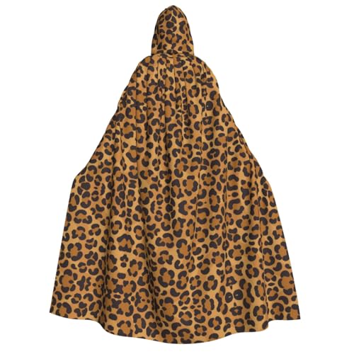 HJLUUFT Langer Kapuzenumhang mit Leopardenmuster, für Halloween, Weihnachten, Mittelalter, Renaissance, Wikinger-Könige-Umhang, Gelb HJLUUFT Langer Kapuzenumhang mit Leopardenmuster, für Halloween, Weihnachten, Mittelalter, Renaissance, Wikinger-Könige-Umhang, Gelb von HJLUUFT
