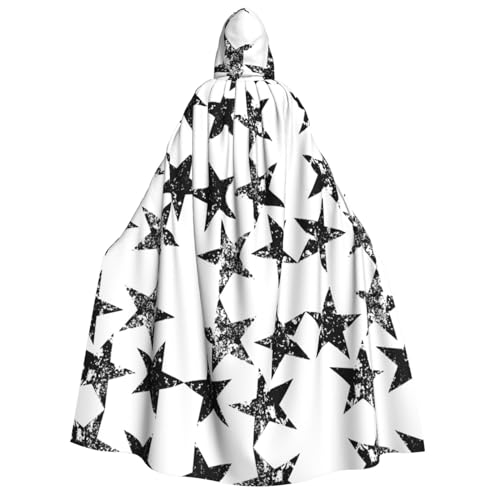 HJLUUFT Langer Kapuzenumhang mit Sternenaufdruck, Halloween, Weihnachten, Kostüme, Mittelalterliche Renaissance, Wikingerkönigs-Umhang HJLUUFT Langer Kapuzenumhang mit Sternenaufdruck, Halloween, Weihnachten, Kostüme, Mittelalterliche Renaissance, Wikingerkönigs-Umhang von HJLUUFT