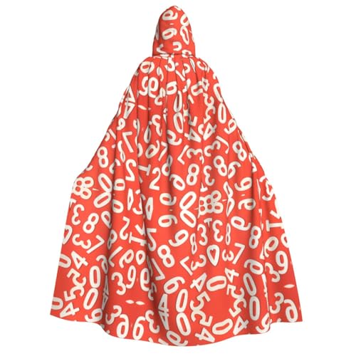 HJLUUFT Langer Kapuzenumhang mit Zahlen, Kunstdruck, Halloween, Weihnachten, Kostüme, Mittelalter, Renaissance, Wikingerkönigs-Umhang HJLUUFT Langer Kapuzenumhang mit Zahlen, Kunstdruck, Halloween, Weihnachten, Kostüme, Mittelalter, Renaissance, Wikingerkönigs-Umhang von HJLUUFT
