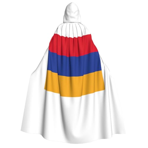 HJLUUFT Langer Umhang mit Kapuze, Motiv: Flagge von Armenien, Halloween, Weihnachten, Kostüme, Mittelalter, Renaissance, Wikingerkönigs-Umhang HJLUUFT Langer Umhang mit Kapuze, Motiv: Flagge von Armenien, Halloween, Weihnachten, Kostüme, Mittelalter, Renaissance, Wikingerkönigs-Umhang von HJLUUFT