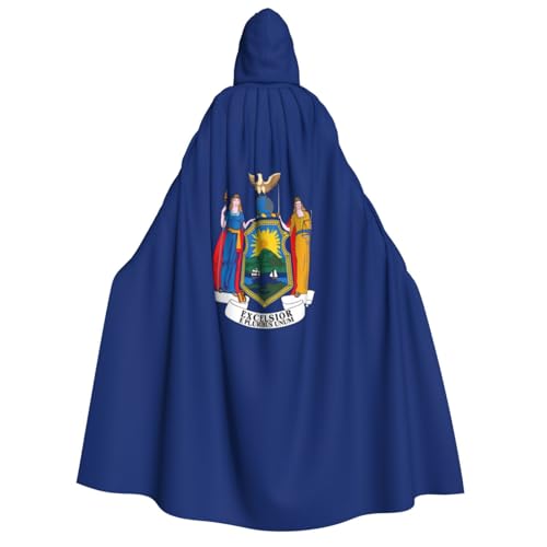 HJLUUFT Langer Umhang mit Kapuze von New York, für Halloween, Weihnachten, Mittelalter, Renaissance, Wikinger-Könige-Umhang HJLUUFT Langer Umhang mit Kapuze von New York, für Halloween, Weihnachten, Mittelalter, Renaissance, Wikinger-Könige-Umhang von HJLUUFT