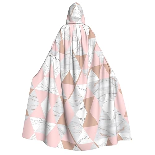 HJLUUFT Rhombisches Marmormuster-Druck, langer Kapuzenumhang für Halloween, Weihnachten, Kostüme, Mittelalter, Renaissance, Wikingerkönigs-Umhang HJLUUFT Rhombisches Marmormuster-Druck, langer Kapuzenumhang für Halloween, Weihnachten, Kostüme, Mittelalter, Renaissance, Wikingerkönigs-Umhang von HJLUUFT