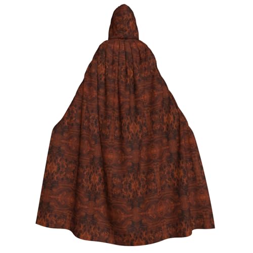 HJLUUFT Roter Holzaufdruck, langer Umhang mit Kapuze, Umhang für Halloween, Weihnachten, Mittelalter, Renaissance, Wikingerkönigs-Umhang HJLUUFT Roter Holzaufdruck, langer Umhang mit Kapuze, Umhang für Halloween, Weihnachten, Mittelalter, Renaissance, Wikingerkönigs-Umhang von HJLUUFT