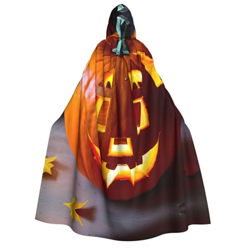 HJLUUFT Umhang mit Kapuze, Herbst-Kürbis-Aufdruck, lang, Halloween, Weihnachten, Kostüme, Mittelalter, Renaissance, Wikingerkönigs-Umhang HJLUUFT Umhang mit Kapuze, Herbst-Kürbis-Aufdruck, lang, Halloween, Weihnachten, Kostüme, Mittelalter, Renaissance, Wikingerkönigs-Umhang von HJLUUFT