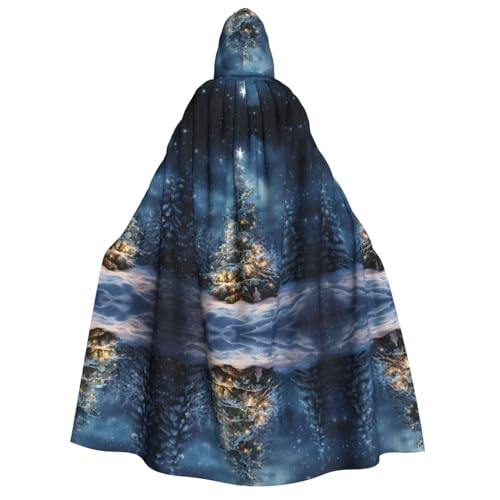 HJLUUFT Umhang mit Kapuze, Weihnachtsbaum, Schnee, lang, für Halloween, Weihnachten, Mittelalter, Renaissance, Wikingerkönigs-Umhang HJLUUFT Umhang mit Kapuze, Weihnachtsbaum, Schnee, lang, für Halloween, Weihnachten, Mittelalter, Renaissance, Wikingerkönigs-Umhang von HJLUUFT