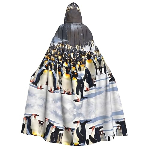 HJLUUFT Umhang mit Kapuze "Happy Penguins", lang, für Halloween, Weihnachten, Mittelalter, Renaissance, Wikingerkönigs-Umhang HJLUUFT Umhang mit Kapuze "Happy Penguins", lang, für Halloween, Weihnachten, Mittelalter, Renaissance, Wikingerkönigs-Umhang von HJLUUFT