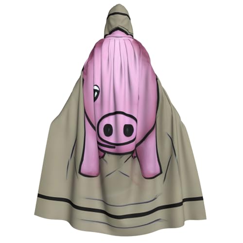HJLUUFT Umhang mit Kapuze in Pulverschwein-Druck, für Halloween, Weihnachten, Mittelalter, Renaissance, Wikingerkönigs-Umhang HJLUUFT Umhang mit Kapuze in Pulverschwein-Druck, für Halloween, Weihnachten, Mittelalter, Renaissance, Wikingerkönigs-Umhang von HJLUUFT