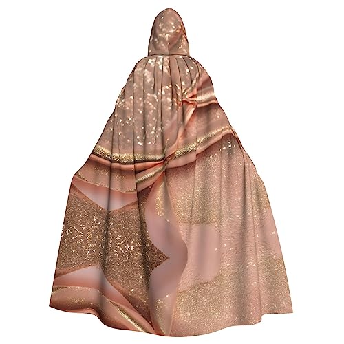 HJLUUFT Umhang mit Kapuze in Roségold, glitzernd, Mittelalter-Kostüm, Halloween, Halloween, Weihnachten HJLUUFT Umhang mit Kapuze in Roségold, glitzernd, Mittelalter-Kostüm, Halloween, Halloween, Weihnachten von HJLUUFT