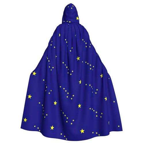 HJLUUFT Umhang mit Kapuze und Alaska-Staatsflagge, Mittelalter-Kostüm, Halloween, volle Länge, Halloween-Weihnachtskostüm HJLUUFT Umhang mit Kapuze und Alaska-Staatsflagge, Mittelalter-Kostüm, Halloween, volle Länge, Halloween-Weihnachtskostüm von HJLUUFT
