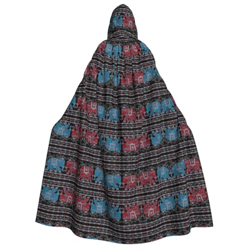 HJLUUFT Umhang mit Kapuze und Elefanten-Aufdruck, für Halloween, Weihnachten, Mittelalter, Renaissance, Wikingerkönigs-Umhang, Violett HJLUUFT Umhang mit Kapuze und Elefanten-Aufdruck, für Halloween, Weihnachten, Mittelalter, Renaissance, Wikingerkönigs-Umhang, Violett von HJLUUFT
