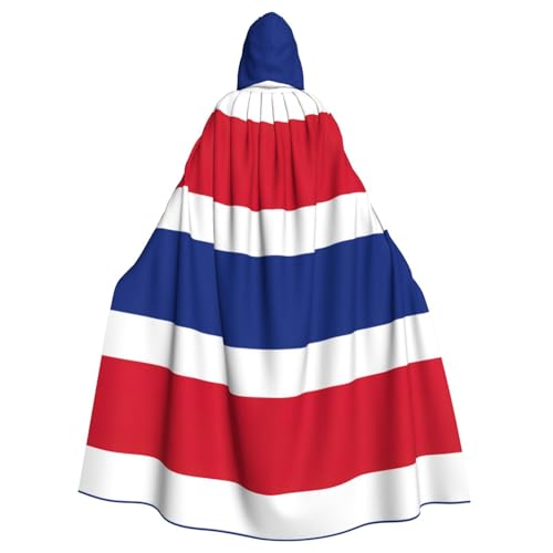 HJLUUFT Umhang mit Kapuze von Costa Rica, Umhang, Mittelalter-Kostüm, Halloween, volle Länge, Halloween, Weihnachtskostüm von HJLUUFT
