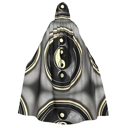 HJLUUFT Umhang mit Yin-Yang-Muster, langer Umhang mit Kapuze, Umhang für Halloween, Weihnachten, Mittelalter, Renaissance, Wikinger-Könige-Umhang HJLUUFT Umhang mit Yin-Yang-Muster, langer Umhang mit Kapuze, Umhang für Halloween, Weihnachten, Mittelalter, Renaissance, Wikinger-Könige-Umhang von HJLUUFT