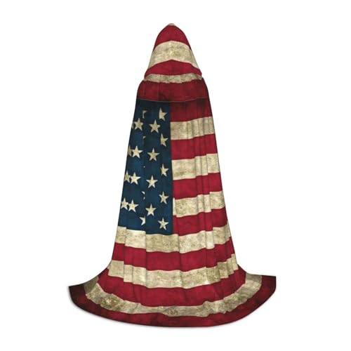 HJLUUFT Umhang mit amerikanischer Flagge, Renaissance, Kapuzenumhang, Halloween, Mittelalter-Kostüm, Cosplay, langer Umhang für Damen und Herren HJLUUFT Umhang mit amerikanischer Flagge, Renaissance, Kapuzenumhang, Halloween, Mittelalter-Kostüm, Cosplay, langer Umhang für Damen und Herren von HJLUUFT