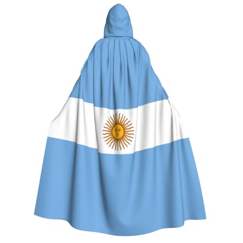 HJLUUFT Umhang mit argentinischer Flagge, langer Umhang mit Kapuze, Umhang für Halloween, Weihnachten, Mittelalter, Renaissance, Wikingerkönigs-Umhang HJLUUFT Umhang mit argentinischer Flagge, langer Umhang mit Kapuze, Umhang für Halloween, Weihnachten, Mittelalter, Renaissance, Wikingerkönigs-Umhang von HJLUUFT