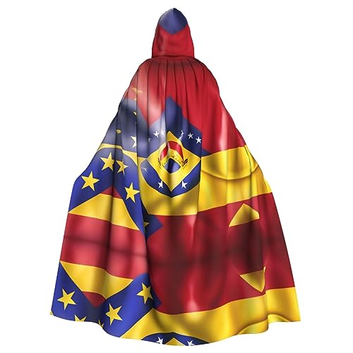 HJLUUFT Umhang mit der Flagge von Venezuela, mit Kapuze, Mittelalter-Kostüm, Halloween, Halloween, Weihnachten HJLUUFT Umhang mit der Flagge von Venezuela, mit Kapuze, Mittelalter-Kostüm, Halloween, Halloween, Weihnachten von HJLUUFT