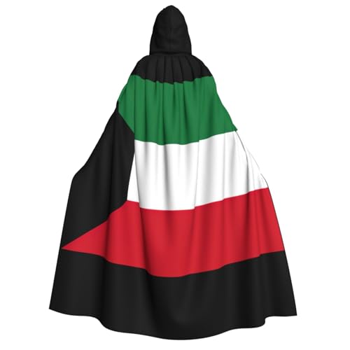 HJLUUFT Umhang mit kuwaitischer Flagge, langer Umhang mit Kapuze, Umhang für Halloween, Weihnachten, Mittelalter, Renaissance, Wikingerkönigs-Umhang HJLUUFT Umhang mit kuwaitischer Flagge, langer Umhang mit Kapuze, Umhang für Halloween, Weihnachten, Mittelalter, Renaissance, Wikingerkönigs-Umhang von HJLUUFT