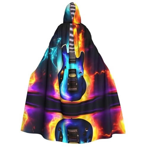 HJLUUFT Umhang mit magischer E-Gitarre, langer Kapuzenumhang, Halloween, Weihnachten, Kostüme, Mittelalter, Renaissance, Wikingerkönigs-Umhang HJLUUFT Umhang mit magischer E-Gitarre, langer Kapuzenumhang, Halloween, Weihnachten, Kostüme, Mittelalter, Renaissance, Wikingerkönigs-Umhang von HJLUUFT