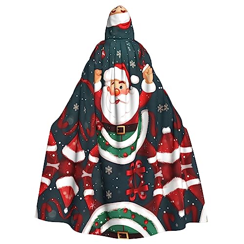 HJLUUFT Weihnachtsmann-Umhang mit Kapuze, Umhang, Mittelalter-Kostüm, Halloween, volle Länge, Halloween-Weihnachtskostüm HJLUUFT Weihnachtsmann-Umhang mit Kapuze, Umhang, Mittelalter-Kostüm, Halloween, volle Länge, Halloween-Weihnachtskostüm von HJLUUFT