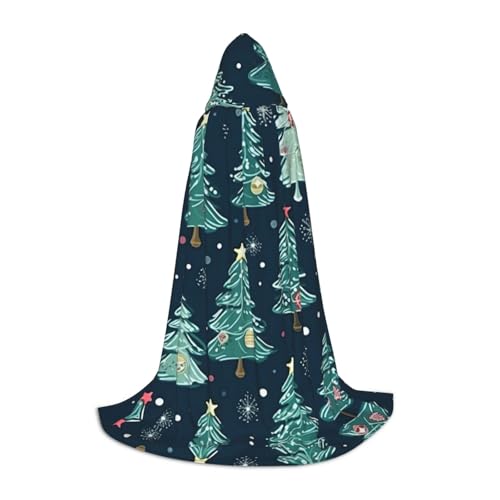 HJLUUFT Zauberer-Bademantel mit Kapuze für Erwachsene, Motiv: Weihnachtsbaum, Ball, Sterne, für Erwachsene, Halloween, Umhang, Kostüme, Umhang, Maskerade HJLUUFT Zauberer-Bademantel mit Kapuze für Erwachsene, Motiv: Weihnachtsbaum, Ball, Sterne, für Erwachsene, Halloween, Umhang, Kostüme, Umhang, Maskerade von HJLUUFT
