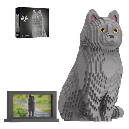 HJPLPXH Tier Katze süßes Haustier Blaue Katze Mikro-Bauklötze Set mit geheimer versteckter Ablagebox drinnen! Ideales Spielzeug für Katzenfreunde, Kinder & Erwachsene HJPLPXH Tier Katze süßes Haustier Blaue Katze Mikro-Bauklötze Set mit geheimer versteckter Ablagebox drinnen! Ideales Spielzeug für Katzenfreunde, Kinder & Erwachsene von HJPLPXH