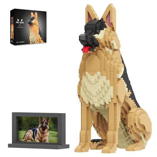 HJPLPXH Animal Dog Adorable Pet German Shepherd Building Block Set - Secret Small Storage Box Inside! Ideal Toy for Dog Lovers, Kids & Adults HJPLPXH Animal Dog Adorable Pet German Shepherd Building Block Set - Secret Small Storage Box Inside! Ideal Toy for Dog Lovers, Kids & Adults von HJPLPXH