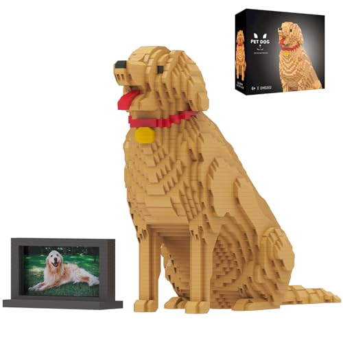 HJPLPXH Tier Hund süßes Haustier Golden Retriever Mikro Bauklötze Set mit geheimer versteckter Schachtel drinnen! Ideales Spielzeug für Hundefreunde, Kinder & Erwachsene. HJPLPXH Tier Hund süßes Haustier Golden Retriever Mikro Bauklötze Set mit geheimer versteckter Schachtel drinnen! Ideales Spielzeug für Hundefreunde, Kinder & Erwachsene. von HJPLPXH