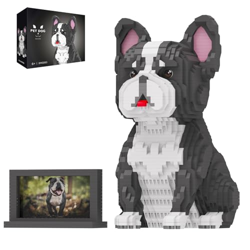 HJPLPXH Tier Hund Modell Haustier Französischer Bulldogge Mikro-Bauklötze Set mit geheimer versteckter Ablagebox drinnen, ideales Spielzeug für Hundefreunde, Kinder & Erwachsene HJPLPXH Tier Hund Modell Haustier Französischer Bulldogge Mikro-Bauklötze Set mit geheimer versteckter Ablagebox drinnen, ideales Spielzeug für Hundefreunde, Kinder & Erwachsene von HJPLPXH