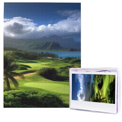 Puzzle für Erwachsene, 500 Teile, Holzpuzzle, moderne Kunst, Malerei, Hawaii, Golf, tropische Herausforderung, individuelles Bild, Puzzle, personalisiertes Fotopuzzle für Geschenk, Familie Puzzle für Erwachsene, 500 Teile, Holzpuzzle, moderne Kunst, Malerei, Hawaii, Golf, tropische Herausforderung, individuelles Bild, Puzzle, personalisiertes Fotopuzzle für Geschenk, Familie von HJTRW