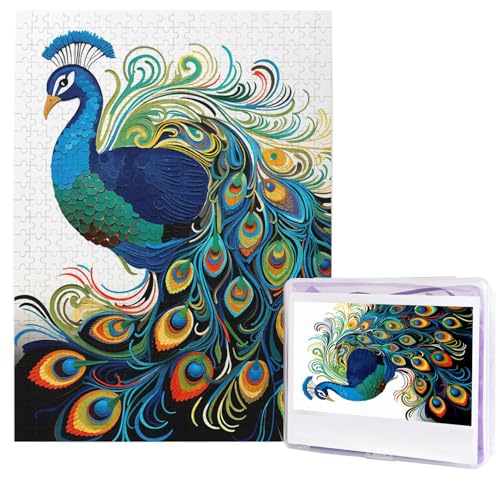 Puzzle für Erwachsene, 500 Teile, Holzpuzzle, moderne Kunst, Pfauenmuster, anspruchsvolle Puzzles, individuelles Bild, Puzzle, personalisiertes Fotopuzzle für Geschenk, Familie Puzzle für Erwachsene, 500 Teile, Holzpuzzle, moderne Kunst, Pfauenmuster, anspruchsvolle Puzzles, individuelles Bild, Puzzle, personalisiertes Fotopuzzle für Geschenk, Familie von HJTRW