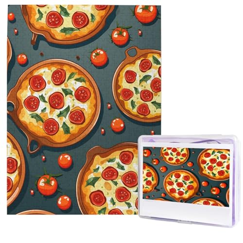 Puzzle für Erwachsene, 500 Teile, Holzpuzzle, moderne Kunst, Pizza, Lebensmittel, anspruchsvolle Puzzles, individuelles Bild, Puzzle, personalisiertes Fotopuzzle für Geschenk, Familie Puzzle für Erwachsene, 500 Teile, Holzpuzzle, moderne Kunst, Pizza, Lebensmittel, anspruchsvolle Puzzles, individuelles Bild, Puzzle, personalisiertes Fotopuzzle für Geschenk, Familie von HJTRW