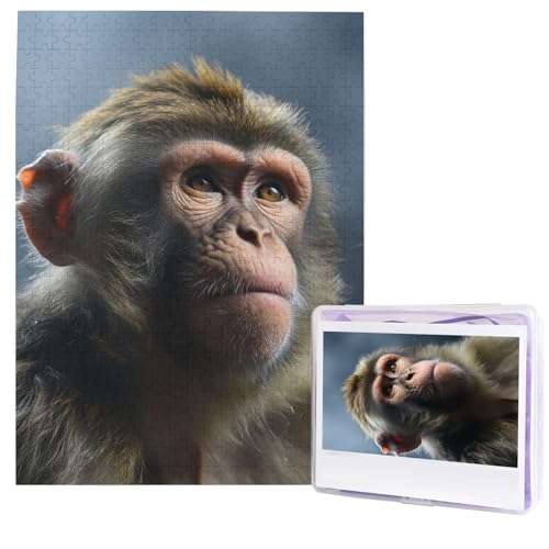Puzzle für Erwachsene, 500 Teile, Holzpuzzle, moderne Kunst, Puzzle, Affe, herausfordernde Puzzle, individuelles Bild, Puzzle, personalisiertes Fotopuzzle für Geschenk, Familie Puzzle für Erwachsene, 500 Teile, Holzpuzzle, moderne Kunst, Puzzle, Affe, herausfordernde Puzzle, individuelles Bild, Puzzle, personalisiertes Fotopuzzle für Geschenk, Familie von HJTRW