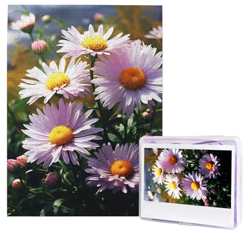 Puzzle für Erwachsene, 500 Teile, Holzpuzzle, moderne Kunst, Puzzle, Gänseblümchen, Pflanzen, anspruchsvolle Puzzles, benutzerdefiniertes Bild, Puzzle, personalisiertes Fotopuzzle für Geschenk von HJTRW