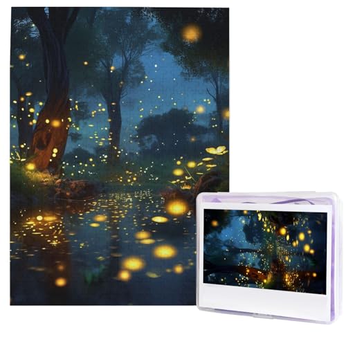 Puzzle für Erwachsene, 500 Teile, Holzpuzzle, moderne Kunst, Puzzle, Glühwürmchen, herausfordernde Puzzles, benutzerdefiniertes Bild, Puzzle, personalisiertes Fotopuzzle für Geschenk, Familie Puzzle für Erwachsene, 500 Teile, Holzpuzzle, moderne Kunst, Puzzle, Glühwürmchen, herausfordernde Puzzles, benutzerdefiniertes Bild, Puzzle, personalisiertes Fotopuzzle für Geschenk, Familie von HJTRW