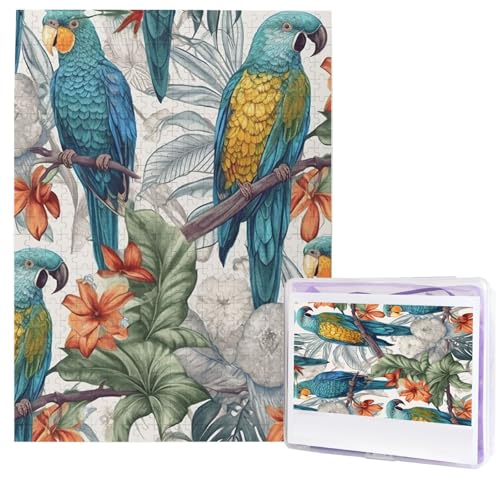 Puzzle für Erwachsene, 500 Teile, Holzpuzzle, moderne Kunst, Puzzle, Papageien auf Ästen, anspruchsvolle Puzzles, benutzerdefiniertes Bild, Puzzle, personalisiertes Fotopuzzle für Geschenk, Familie Puzzle für Erwachsene, 500 Teile, Holzpuzzle, moderne Kunst, Puzzle, Papageien auf Ästen, anspruchsvolle Puzzles, benutzerdefiniertes Bild, Puzzle, personalisiertes Fotopuzzle für Geschenk, Familie von HJTRW