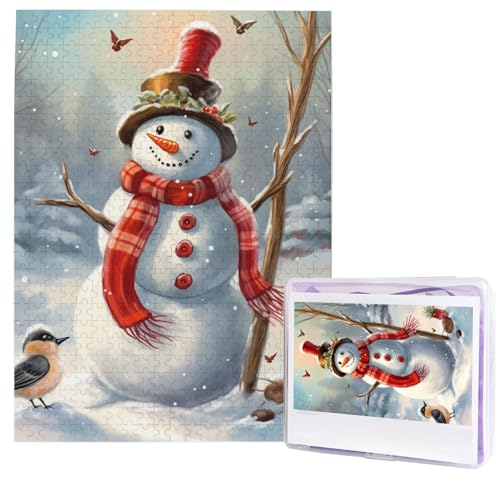 Puzzle für Erwachsene, 500 Teile, Holzpuzzle, moderne Kunst, Puzzle, Schneemann, Weihnachten, herausfordernde Puzzles, benutzerdefiniertes Bild, Puzzle, personalisiertes Fotopuzzle für Geschenk Puzzle für Erwachsene, 500 Teile, Holzpuzzle, moderne Kunst, Puzzle, Schneemann, Weihnachten, herausfordernde Puzzles, benutzerdefiniertes Bild, Puzzle, personalisiertes Fotopuzzle für Geschenk von HJTRW