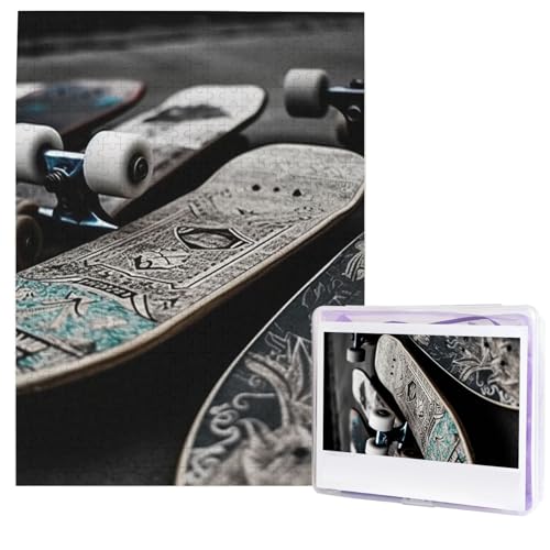 Puzzle für Erwachsene, 500 Teile, Holzpuzzle, moderne Kunst, Puzzle, Skate-Boards, anspruchsvolle Puzzles, individuelles Bild, Puzzle, personalisiertes Fotopuzzle für Geschenk, Familie Puzzle für Erwachsene, 500 Teile, Holzpuzzle, moderne Kunst, Puzzle, Skate-Boards, anspruchsvolle Puzzles, individuelles Bild, Puzzle, personalisiertes Fotopuzzle für Geschenk, Familie von HJTRW