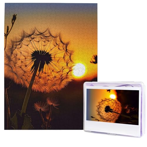 Puzzle für Erwachsene, 500 Teile, Holzpuzzle, moderne Kunst, Puzzle, Sonnenuntergang, Löwenzahn, herausfordernde Puzzles, individuelles Bild, Puzzle, personalisiertes Fotopuzzle für Geschenk, Familie Puzzle für Erwachsene, 500 Teile, Holzpuzzle, moderne Kunst, Puzzle, Sonnenuntergang, Löwenzahn, herausfordernde Puzzles, individuelles Bild, Puzzle, personalisiertes Fotopuzzle für Geschenk, Familie von HJTRW