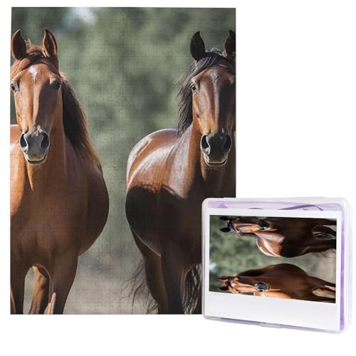 Puzzle für Erwachsene, 500 Teile, Holzpuzzle, moderne Kunst, Puzzle, Tiere, Pferde, herausfordernde Puzzles, individuelles Bild, Puzzle, personalisiertes Fotopuzzle für Geschenk, Familie Puzzle für Erwachsene, 500 Teile, Holzpuzzle, moderne Kunst, Puzzle, Tiere, Pferde, herausfordernde Puzzles, individuelles Bild, Puzzle, personalisiertes Fotopuzzle für Geschenk, Familie von HJTRW