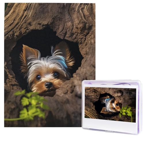 Puzzle für Erwachsene, 500 Teile, Holzpuzzle, moderne Kunst, Puzzle, ein kleiner Yorkshire Terrier, herausfordernde Puzzles, individuelles Bilderpuzzle, personalisiertes Fotopuzzle für Geschenk Puzzle für Erwachsene, 500 Teile, Holzpuzzle, moderne Kunst, Puzzle, ein kleiner Yorkshire Terrier, herausfordernde Puzzles, individuelles Bilderpuzzle, personalisiertes Fotopuzzle für Geschenk von HJTRW
