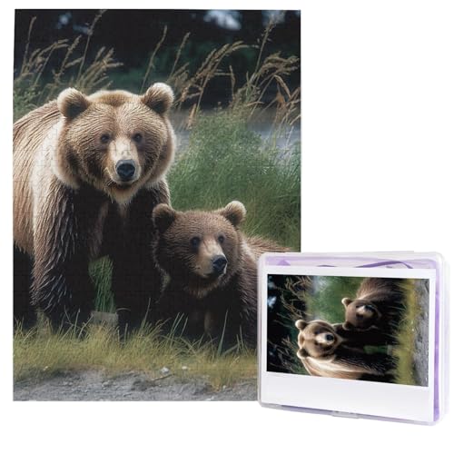 Puzzle für Erwachsene, 500 Teile, Holzpuzzle, moderne Kunst, Puzzle, eine Mutter und ein junges Bären, herausfordernde Puzzles, individuelles Bildpuzzle, personalisiertes Fotopuzzle für Geschenk Puzzle für Erwachsene, 500 Teile, Holzpuzzle, moderne Kunst, Puzzle, eine Mutter und ein junges Bären, herausfordernde Puzzles, individuelles Bildpuzzle, personalisiertes Fotopuzzle für Geschenk von HJTRW