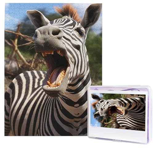 Puzzle für Erwachsene, 500 Teile, Holzpuzzle, moderne Kunst, Puzzle, lustiges Zebra, herausfordernde Puzzle, individuelles Bild, Puzzle, personalisiertes Fotopuzzle für Geschenk, Familie Puzzle für Erwachsene, 500 Teile, Holzpuzzle, moderne Kunst, Puzzle, lustiges Zebra, herausfordernde Puzzle, individuelles Bild, Puzzle, personalisiertes Fotopuzzle für Geschenk, Familie von HJTRW