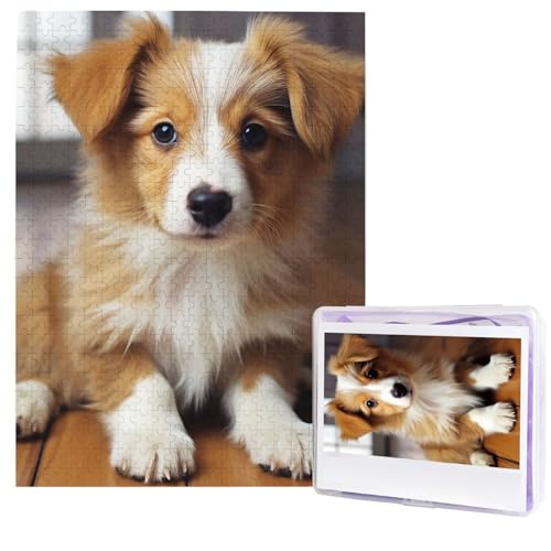 Puzzle für Erwachsene, 500 Teile, Holzpuzzle, moderne Kunst, Puzzle, niedlicher Welpe, Hund, herausfordernde Puzzles, individuelles Bild, Puzzle, personalisiertes Fotopuzzle für Geschenk, Familie Puzzle für Erwachsene, 500 Teile, Holzpuzzle, moderne Kunst, Puzzle, niedlicher Welpe, Hund, herausfordernde Puzzles, individuelles Bild, Puzzle, personalisiertes Fotopuzzle für Geschenk, Familie von HJTRW